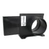 4-Inch ABS Plastic Wall Mounted Blast Gate with One Threaded End & One Quick Disconnect End for Dust Collection Systems