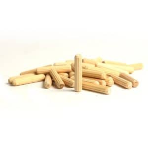 Birch Wood Dowel Pins (Size: 1/4 Inch x 1-1/2 Inch) - 100 PACK