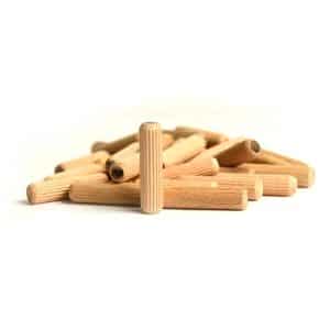 Birch Wood Dowel Pins (Size: 3/8 Inch x 1-1/2 Inch) - 100 PACK