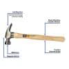 25 Oz Straight Handle Framing Hammer - BJ24FMS