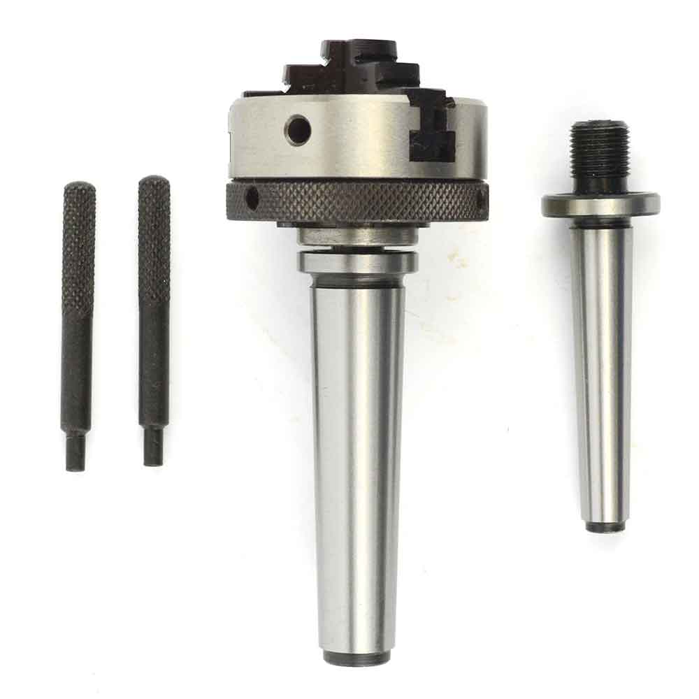 Mini lathe Chuck 2 Inch Diameter with MT-1 and MT-2 Shank