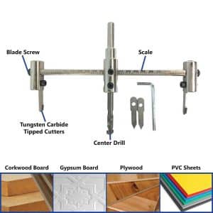 Adjustable Hole Saw 1-1/4 Inch to 5 Inch ( 30 mm - 127 mm)