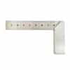 8-Inch Try Square, 1/8" & 1/16" Graduation  Solid Aluminum Handle with Stainless Steel Blade