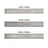 6-Inch Precision 16R Rigid Stainless-Steel Ruler - (1/50 Inch, 1/100 Inch, 1/32 Inch, 1/64 Inch)
