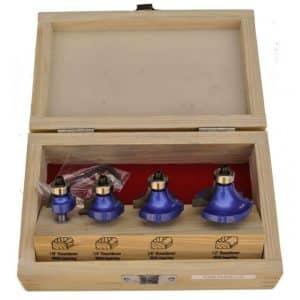 Roundover Router Bit Set - 4 Piece