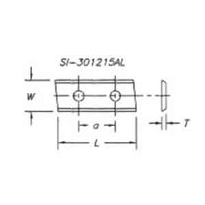 Reversible Insert Knives (End Angle 2 Hole - pkg of 10)