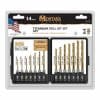 14-Piece Titanium Hex-Shank Drill Bit Set - woodshopbits.com Montana Brand Tools SHK = Hex