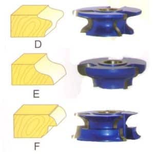 Door Edge Detail Shaper Cutters - woodshopbits.com Blue Tornado