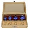 Cove Router Bit Set - 4 Piece - woodshopbits.com Blue Tornado 4 Piece | SHK 1/2