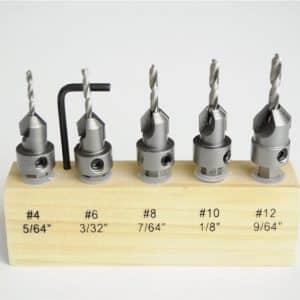 Carbide-tipped Countersinks & Complete Set - woodshopbits.com Blue Tornado