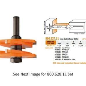 Tenon Cutting Router Bit Set