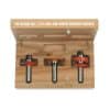3-piece Glass Panel Router Bit Set - woodshopbits.com CMT