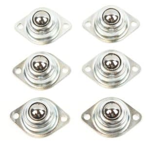 5/8 Inch Conveyor Roller Ball Transfer Bearings, Set of 6