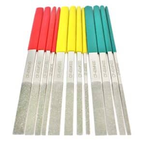 12 pcs 7 Inch Long Diamond Flat Files