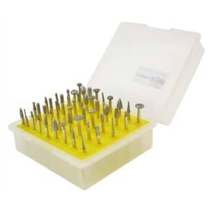 50-Pieces 1/8 Inch Shank Diamond Coated Mounted Points - Small