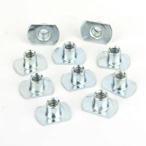 1/4 Inch-20 T-Nut (10pcs/pack)
