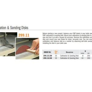 Industrial Calibration & Sanding Disks Saw Blades