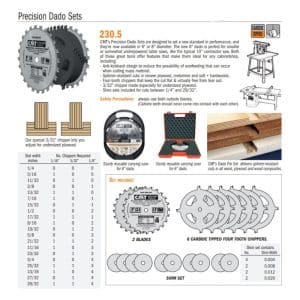 Industrial Precision Dado Sets Saw Blades