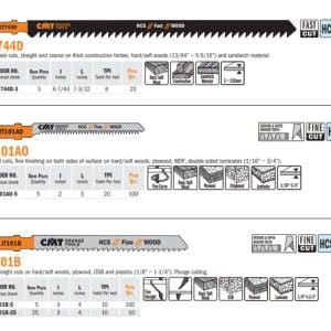 Jig Saw Blades for Wood