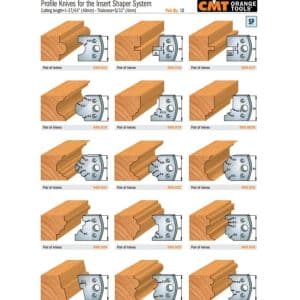Profile Knives for Insert Shaper Heads (Profiles 1-99)