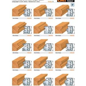 Profile Knives for Insert Shaper Heads (Profiles 1-99)