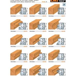 Profile Knives for Insert Shaper Heads (Profiles 1-99)