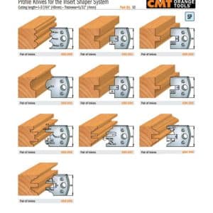 Profile Knives for Insert Shaper Heads (Profiles 1-99)