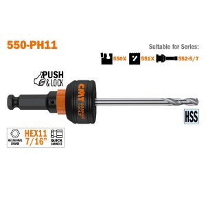 Pilot Drill For Push&Lock Arbor Ø17/64”X4-15/16” (7X125Mm)