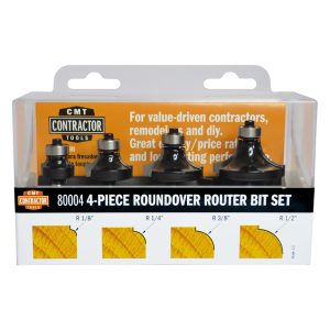 Cmt Contractor® Roundover Set S=1/4” R=1/8”-1/4”-3/8”-1/2” (4-Pcs.)